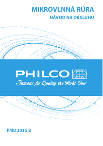 Návod Philco PMD 203G B Mikrovlnná rúra