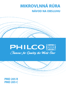 Návod Philco PMD 205 R Mikrovlnná rúra