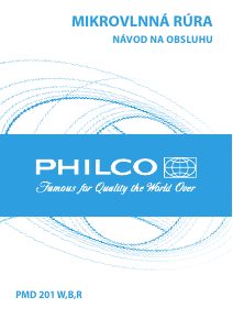 Návod Philco PMD 201 R Mikrovlnná rúra