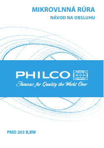 Návod Philco PMD 203 B Mikrovlnná rúra