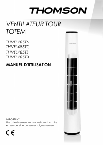 Mode d’emploi Thomson THVEL485TG Ventilateur