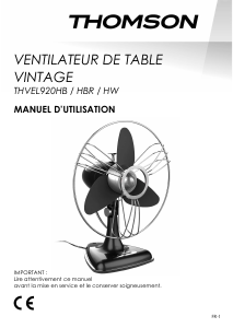 Mode d’emploi Thomson THVEL920HB Ventilateur