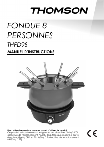 Manual Thomson THFD98A Fondue