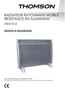 Mode d’emploi Thomson THRAY01A Chauffage