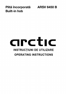 Manual Arctic ARSV 6450 B Plită