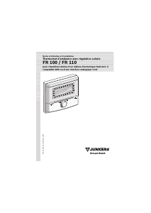 Mode d’emploi Junkers FR 100 Thermostat