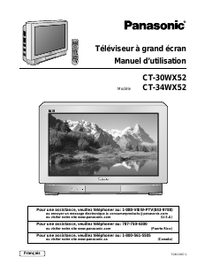 Mode d’emploi Panasonic CT-30WX52 Téléviseur