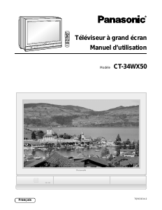 Mode d’emploi Panasonic CT-34WX50 Téléviseur