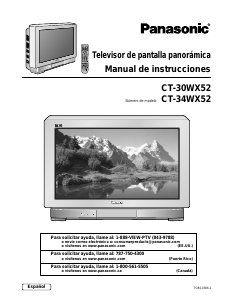 Manual de uso Panasonic CT-34WX52 Televisor