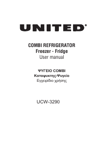 Kullanım kılavuzu United UCW-3290 Donduruculu buzdolabı