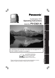 Mode d’emploi Panasonic PV-C921 Téléviseur