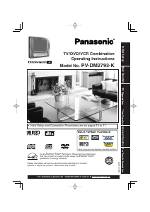 Mode d’emploi Panasonic PV-DM2793 Téléviseur