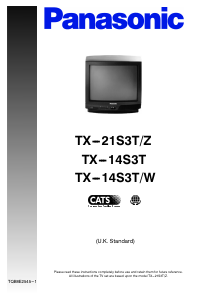 Bedienungsanleitung Panasonic TX-14S3TW Fernseher