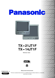 Manual de uso Panasonic TX-21JT1F Televisor
