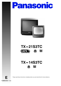 Bedienungsanleitung Panasonic TX-21S3T Fernseher