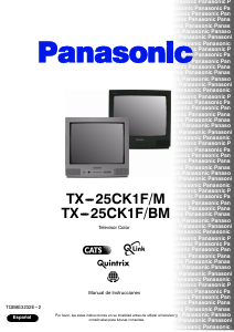 Manual de uso Panasonic TX-25CK1F Televisor