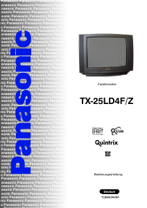 Bedienungsanleitung Panasonic TX-25LD4FZ Fernseher