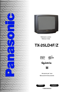 Manual de uso Panasonic TX-25LD4FZ Televisor