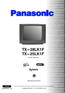 Manual Panasonic TX-25LK1F Television
