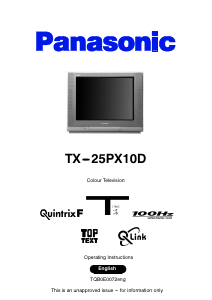 Bedienungsanleitung Panasonic TX-25PX10D Fernseher