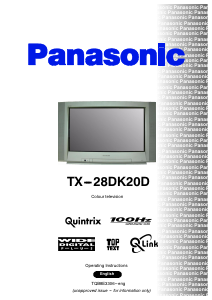 Bedienungsanleitung Panasonic TX-28DK20D Fernseher