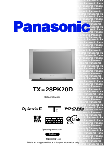 Manual Panasonic TX-28PK20D Television