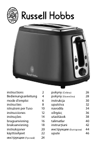 Руководство Russell Hobbs 18260-57 Cottage Тостер