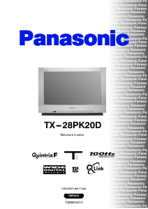 Manuale Panasonic TX-28PK20D Televisore