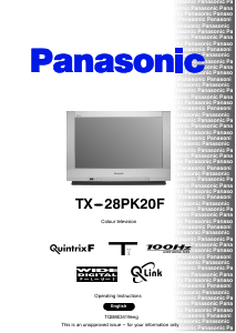 Manual Panasonic TX-28PK20F Television