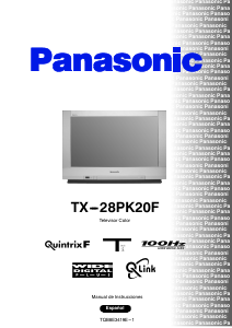 Manual de uso Panasonic TX-28PK20F Televisor