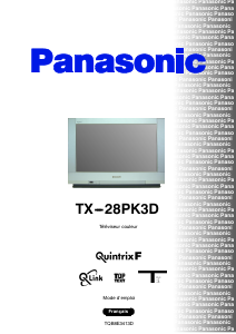 Mode d’emploi Panasonic TX-28PK3 Téléviseur