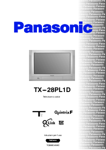 Manuale Panasonic TX-28PL1D Televisore