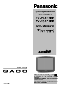 Bedienungsanleitung Panasonic TX-29AD2DP Fernseher