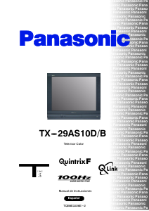 Manual de uso Panasonic TX-29AS10D Televisor