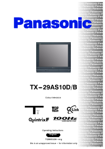 Bedienungsanleitung Panasonic TX-29AS10DB Fernseher