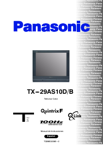 Manual de uso Panasonic TX-29AS10DB Televisor