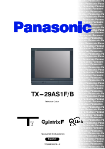 Manual de uso Panasonic TX-29AS1FB Televisor