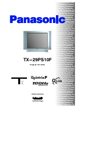 Hướng dẫn sử dụng Panasonic TX-29PS10F Truyền hình