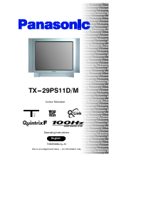 Manual Panasonic TX-29PS11D Television