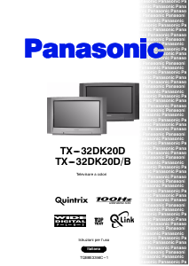 Manuale Panasonic TX-32DK20DB Televisore