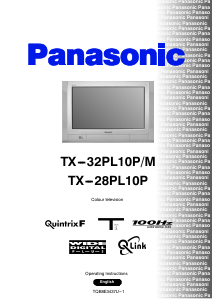 Manual Panasonic TX-32PL10P Television