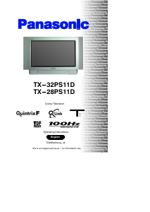 Manual Panasonic TX-32PS11D Television
