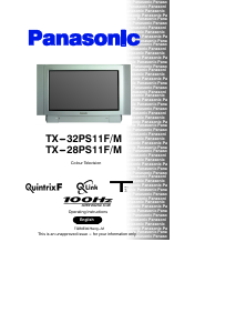Manual Panasonic TX-32PS11F Television