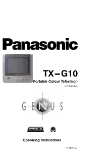Bedienungsanleitung Panasonic TX-G10 Fernseher