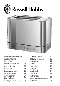 Bedienungsanleitung Russell Hobbs 18502-56 Steel Touch Toaster