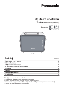 Priručnik Panasonic NT-DP1BXE Toster