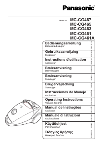 Bruksanvisning Panasonic MC-CG467 Dammsugare