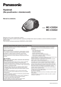 Návod Panasonic MC-CG522 Vysávač