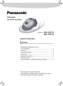 Priručnik Panasonic MC-CG710 Usisavač