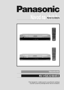 Návod Panasonic NV-HS830 Videorekordér